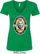 Three Stooges Tee Curly Porter Ladies V-Neck