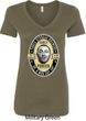 Three Stooges Tee Curly Porter Ladies V-Neck