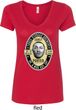 Three Stooges Tee Curly Porter Ladies V-Neck