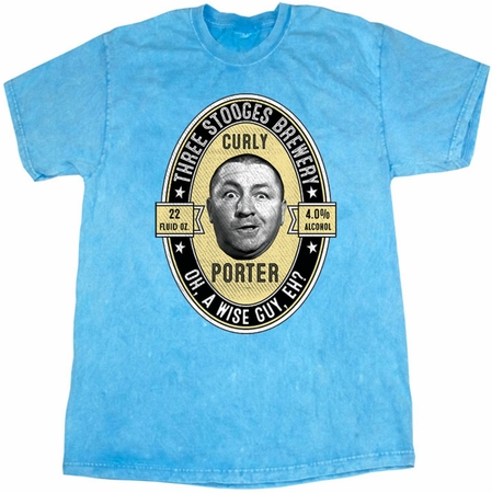Three Stooges Tee Curly Porter Mineral Tie Dye T-shirt