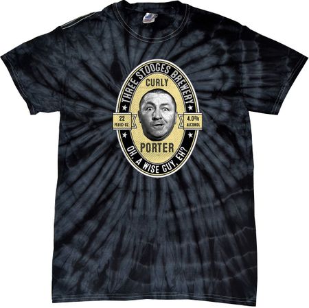 Three Stooges Tee Curly Porter Tie Dye T-shirt