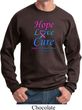 Thyroid Cancer Awareness Hope Love Cure Sweatshirt