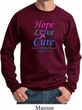 Thyroid Cancer Awareness Hope Love Cure Sweatshirt