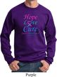 Thyroid Cancer Awareness Hope Love Cure Sweatshirt