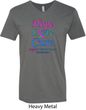 Thyroid Cancer Awareness Tee Hope Love Cure V-neck