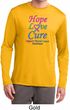 Thyroid Cancer Hope Love Cure Dry Wicking Long Sleeve