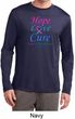 Thyroid Cancer Hope Love Cure Dry Wicking Long Sleeve