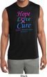 Thyroid Cancer Hope Love Cure Dry Wicking Sleeveless Shirt