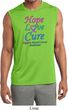 Thyroid Cancer Hope Love Cure Dry Wicking Sleeveless Shirt