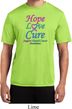 Thyroid Cancer Hope Love Cure Dry Wicking T-shirt