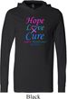 Thyroid Cancer Hope Love Cure Lightweight Hoodie
