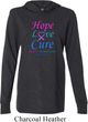 Thyroid Cancer Hope Love Cure Lightweight Hoodie