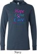 Thyroid Cancer Hope Love Cure Lightweight Hoodie