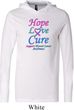 Thyroid Cancer Hope Love Cure Lightweight Hoodie