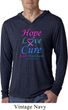 Thyroid Cancer Hope Love Cure Lightweight Hoodie Tee