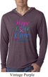 Thyroid Cancer Hope Love Cure Lightweight Hoodie Tee