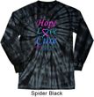 Thyroid Cancer Hope Love Cure Long Sleeve Tie Dye Shirt