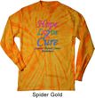 Thyroid Cancer Hope Love Cure Long Sleeve Tie Dye Shirt