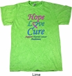 Thyroid Cancer Hope Love Cure Mineral Tie Dye T-shirt