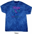 Thyroid Cancer Hope Love Cure Mineral Tie Dye T-shirt