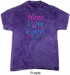 Thyroid Cancer Hope Love Cure Mineral Tie Dye T-shirt