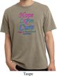 Thyroid Cancer Hope Love Cure Pigment Dyed Shirt