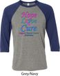 Thyroid Cancer Hope Love Cure Raglan Shirt