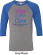 Thyroid Cancer Hope Love Cure Raglan Shirt