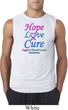 Thyroid Cancer Hope Love Cure Sleeveless Shirt