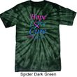 Thyroid Cancer Hope Love Cure Tie Dye T-shirt