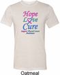 Thyroid Cancer Hope Love Cure Tri Blend Tee