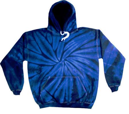 Tie Dye Hoodie Spider Navy Hoody