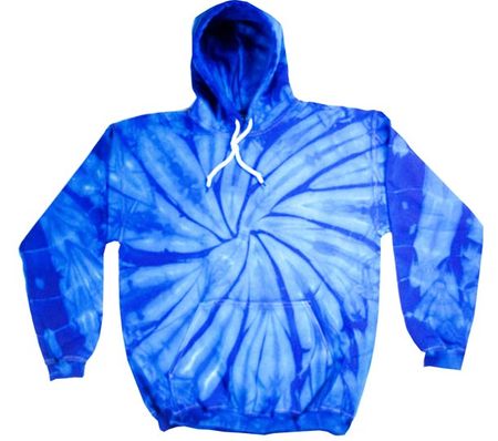 Tie Dye Hoodie Spider Royal Hoody