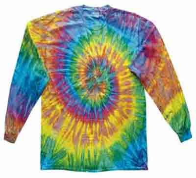 Tie Dye Kids Shirt Saturn Long Sleeve Youth Tee