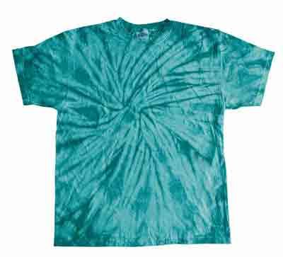 Tie Dye Kids Shirt Spider Turquoise Youth Tee Shirt