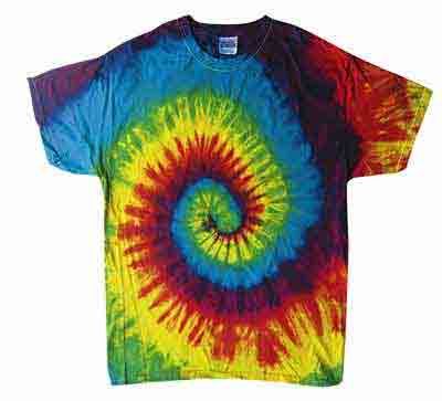 Tie Dye Kids T-shirt Reactive Rainbow Vintage Swirl Youth Tee Shirt