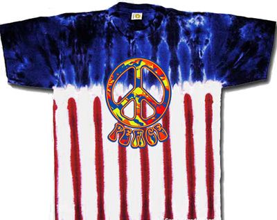 Tie Dye Peace Shirt Funky 70s Peace New Glory Tie Dye Tee