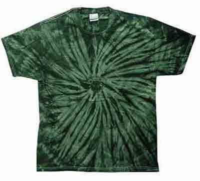 Tie Dye Spider Green Retro Vintage Groovy Youth Kids T-shirt Tee Shirt
