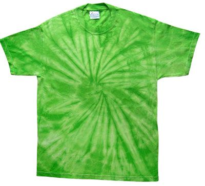 Tie Dye Spider Lime Retro Vintage Groovy Youth Kids T-Shirt Tee Shirt