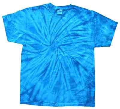 Tie Dye Spider Royal Retro Vintage Groovy Youth Kids T-Shirt Tee Shirt