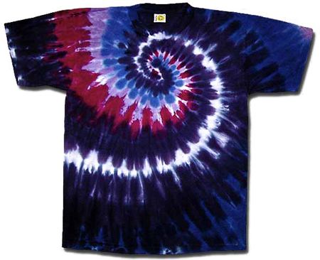 Tie Dye T-shirt Cranberry Swirl Adult Unisex Tee Shirt