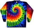 Sundog Tie Dye T-shirt - Long Sleeve Swirl Adult Tee