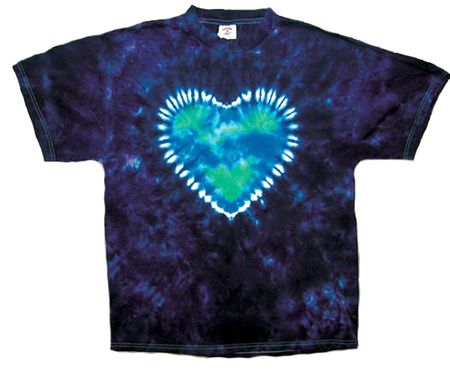 Tie Dye T-shirt - Mother Earth Heart Tee