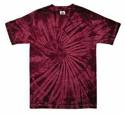 Tie Dye T-shirt Spider Crimson Retro Vintage Groovy Adult Tee Shirt