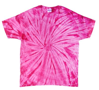 Tie Dye T-shirt Spider Pink Retro Vintage Groovy Adult Tee Shirt