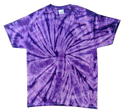 Tie Dye T-shirt Spider Purple Retro Vintage Groovy Adult Tee Shirt