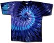 Tie Dye T-shirt  - Twilight Spiral Adult Tee