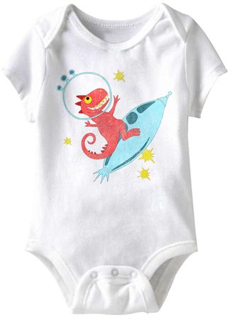 To Da Mooooon Funny Baby Romper White Infant Babies Creeper