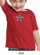 Toddler Kids Police Shirt - Embroidered Star