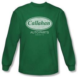 Tommy Boy Shirt Callahan Auto Long Sleeve Kelly Green Tee T-Shirt